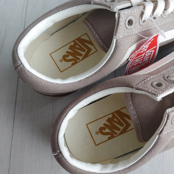 VANS NEW Old Skool Stacked Platform Shoes Cobblestone - Picture 7 of 13